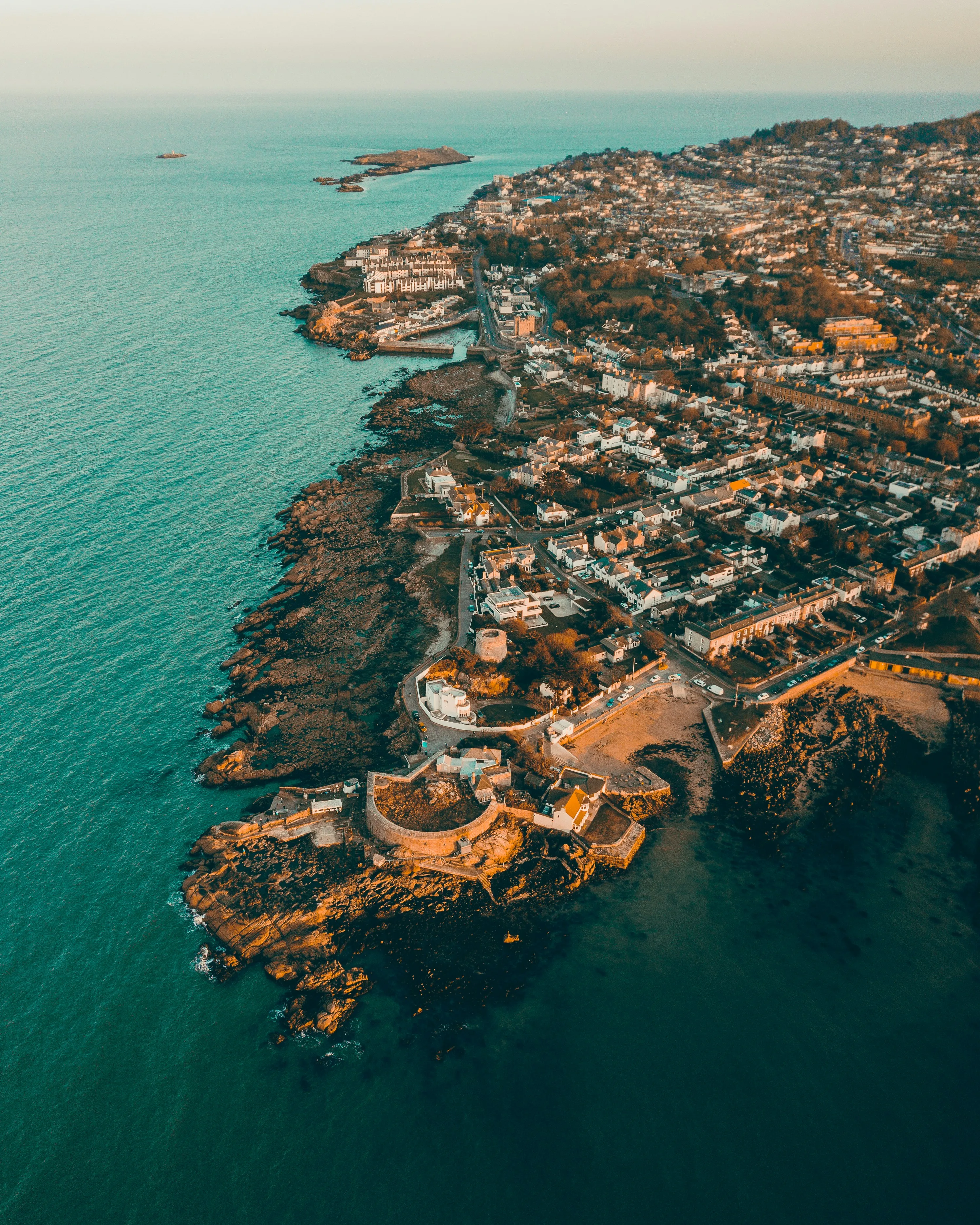 Dublin coastline and harbour
