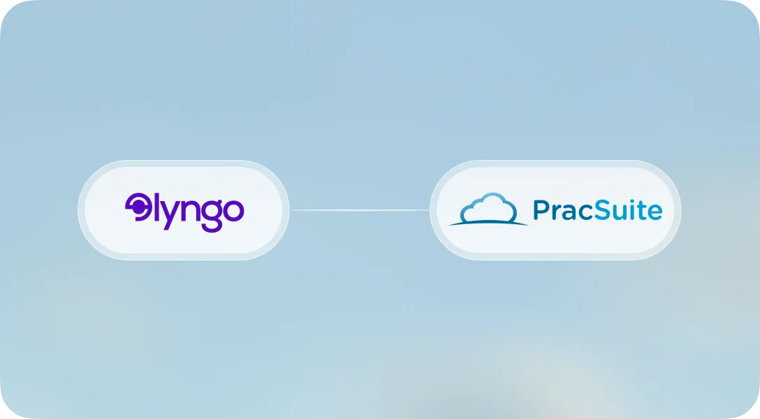 Lyngo AI receptionist integration with PracSuite