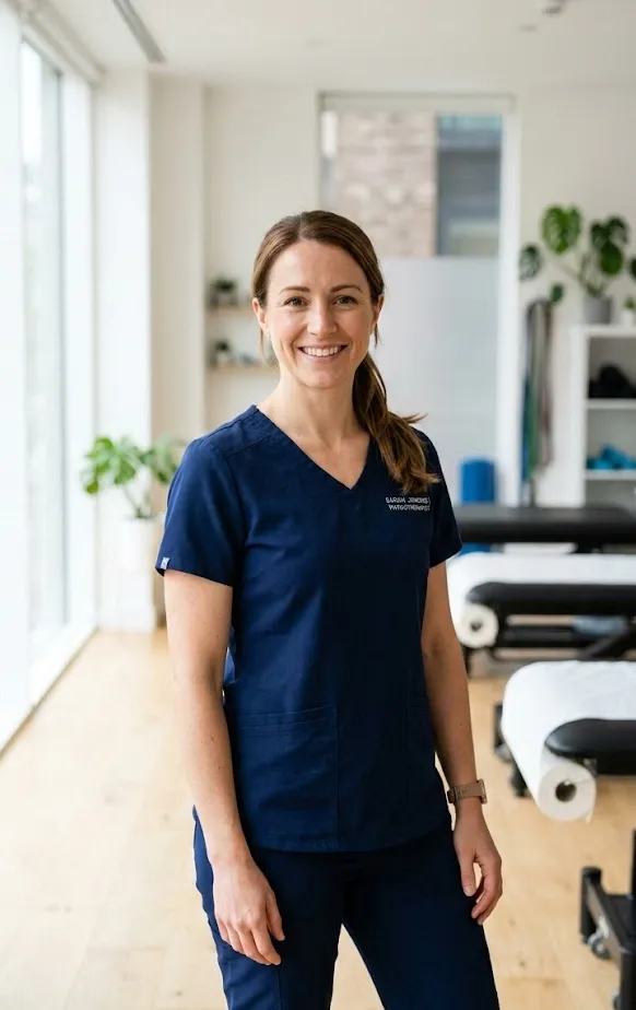 Professional female physiotherapist in a modern clinic