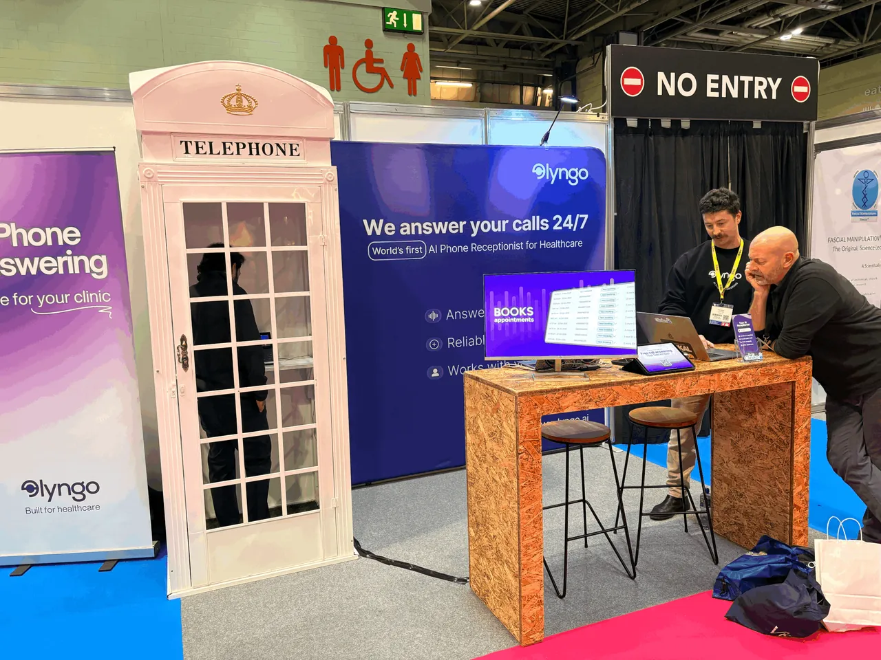 Lyngo team arriving at Therapy Expo 2025 NEC Birmingham